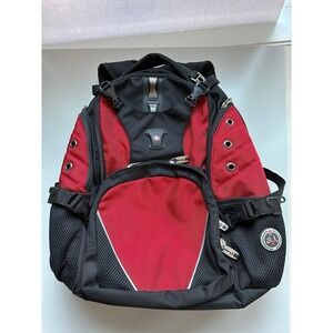 Swiss Wenger Backpack Black Red Airflow Padded Shoulder Straps Laptop Bag